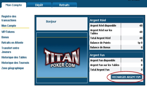 recharger argent gratuit